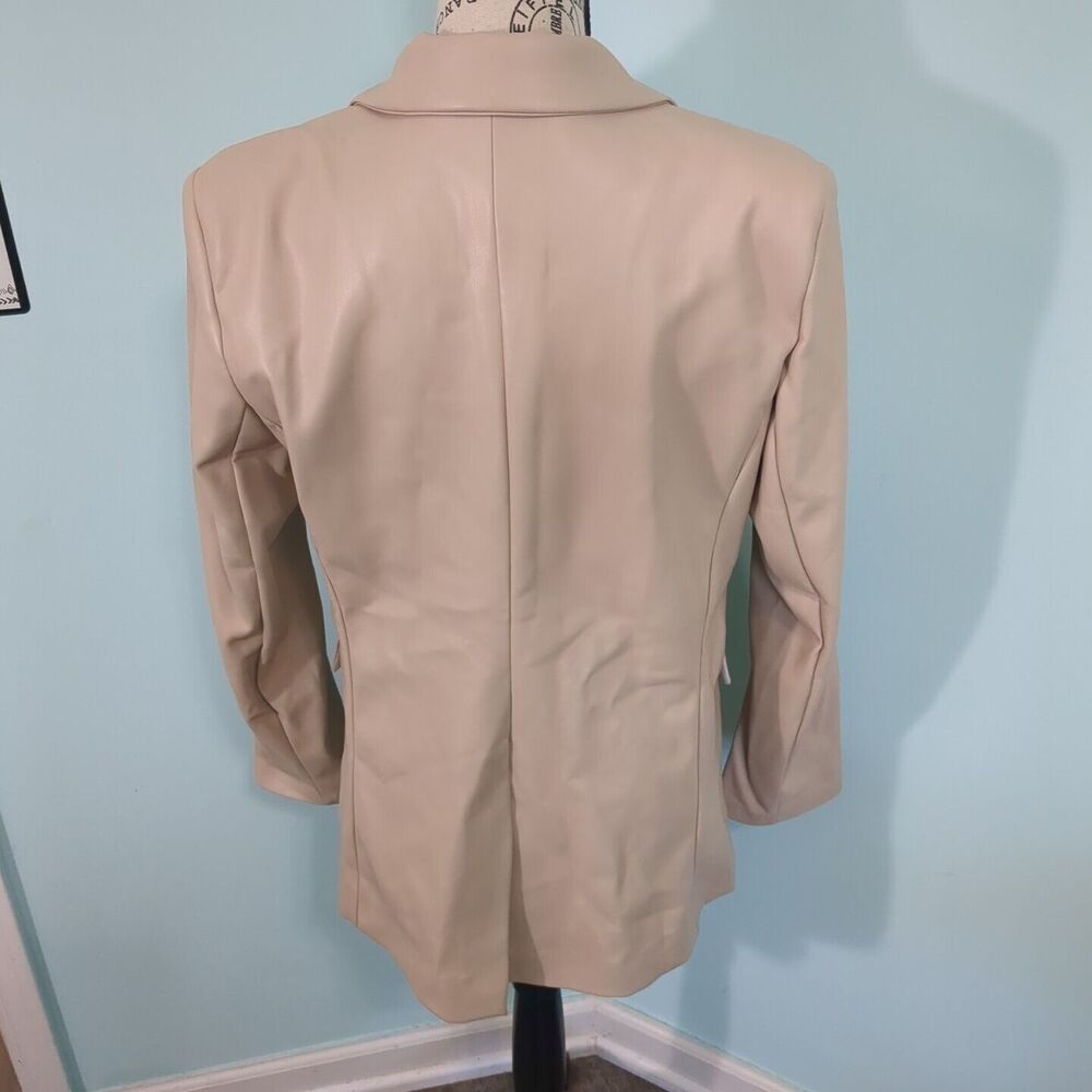 Milio-Milano faux leather jacket medium tan beige